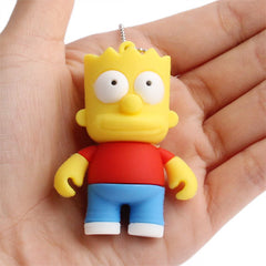 The Simpsons Bart  Shape Silicone USB2.0 Flash disk, Special for All Kinds of Festival Day Gifts , 2GB, 4GB, 8GB, 16GB