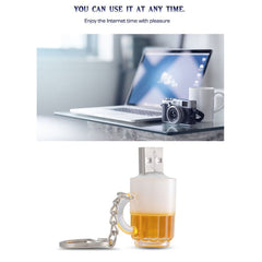 Memoria USB estilo llavero de cerveza con 16 GB de memoria, 16 GB