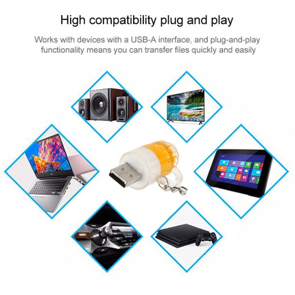 USB-Flash-Disk im Bier-Schlüsselanhänger-Stil mit 16 GB Speicher, 16 GB