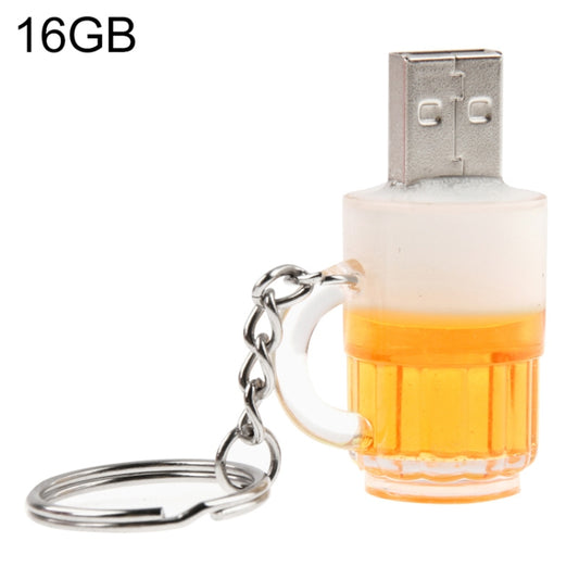 Memoria USB estilo llavero de cerveza con 16 GB de memoria, 16 GB