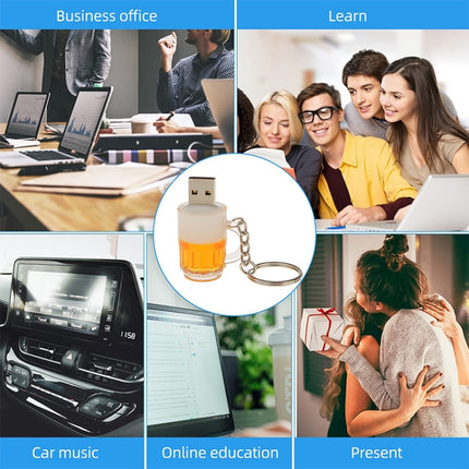 USB-Flash-Disk im Bier-Schlüsselanhänger-Stil mit 16 GB Speicher, 16 GB