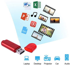 8GB USB Flash Disk, 8GB (Red)