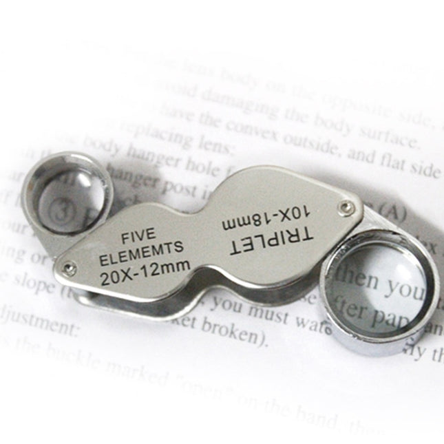 10X - 20X Portable & Rotatable Handheld Jewelry Loupe Magnifier Reading Magnifier (MG22181), 10X - 20X