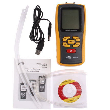 BENETECH GM520 LCD Display Pressure Manometer
