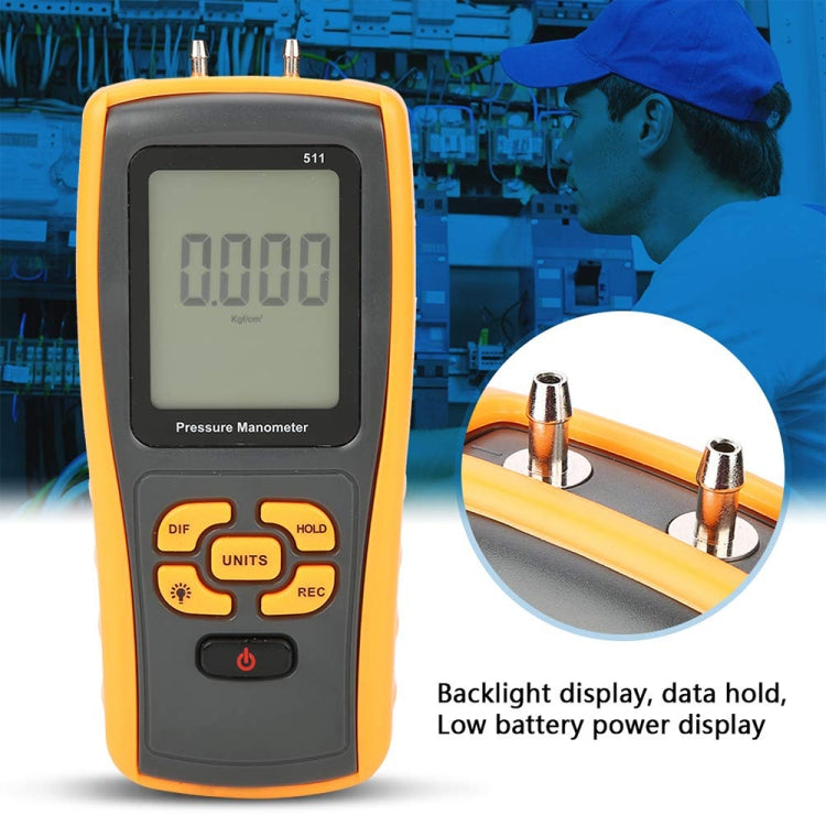 BENETECH GM511 LCD Display Pressure Manometer
