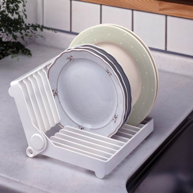 Foldable Dish Drip Rack Plate Holder, Plate Holder