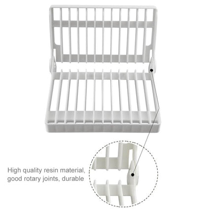 Foldable Dish Drip Rack Plate Holder, Plate Holder
