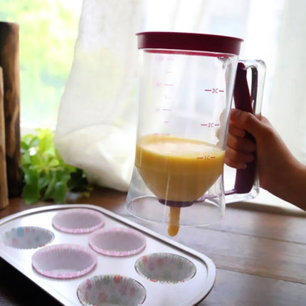 900ml Batter Dispenser Cupcake Measuring Cup, Pink