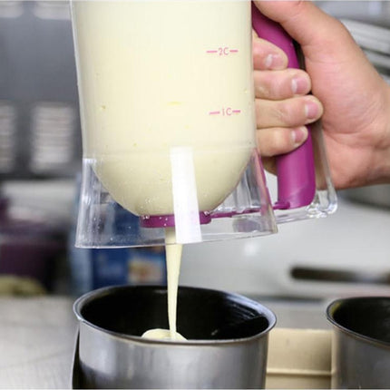 900ml Batter Dispenser Cupcake Measuring Cup, Pink