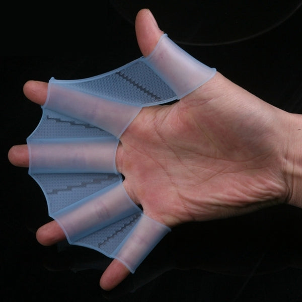 Silicone Swimming Web Fins Hand Flippers Training Gloves, L, Size: L Blue, Size: L Magenta, Size: L Green