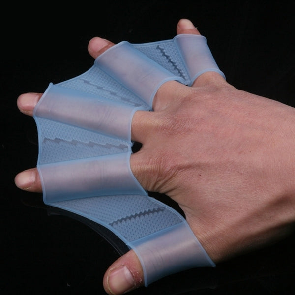 Silicone Swimming Web Fins Hand Flippers Training Gloves, L, Size: L Blue, Size: L Magenta, Size: L Green