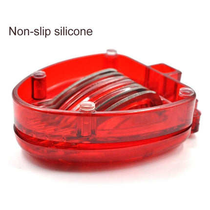 Kitchen Tool Plastic Strawberry Slicer Fruit Knife with Stainless Steel Blade, Strawberry Slicer