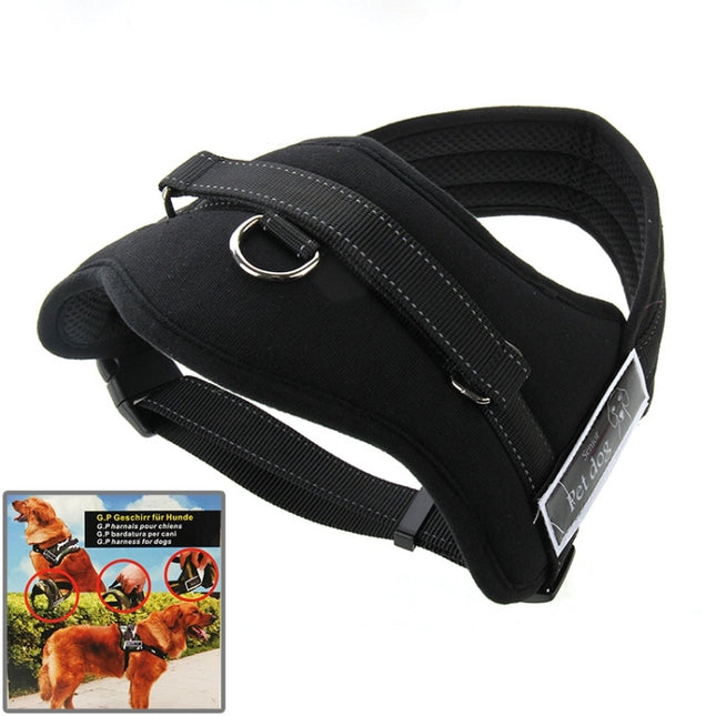 Soft Thicken Pet Chest Suspenders Dog Traction Rope, Size: M (50-65cm), Size: M (50-65cm)(Black)