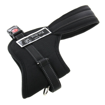 Soft Thicken Pet Chest Suspenders Dog Traction Rope, Size: M (50-65cm), Size: M (50-65cm)(Black)