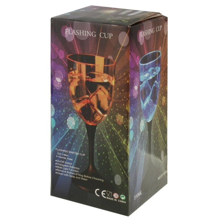 8-mode LED Colorful Light Flashing Red Wine Goblet for Bar, Light Flashing Wine Goblet