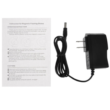 Electronic Magnetic Floating Globe with Multicolor LED, Black