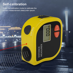 CP-3001 Ultrasonic Distance Measurer Laser Point with 1m Tape Measurer