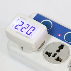 DM55-1 LCD AC Digital Voltage Meter Voltmeter, Measure Range: 110V-300V, EU Plug