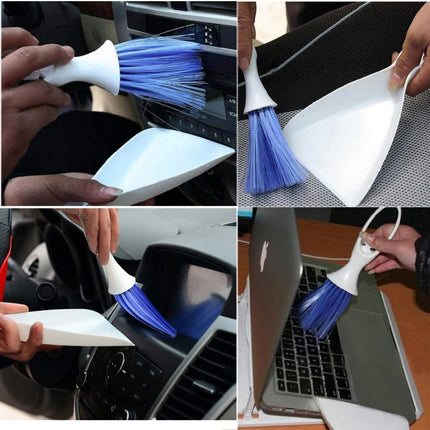Multifunctional Clean Shovel Vent Brush Dustpan Broom Set, Shovel Vent Brush