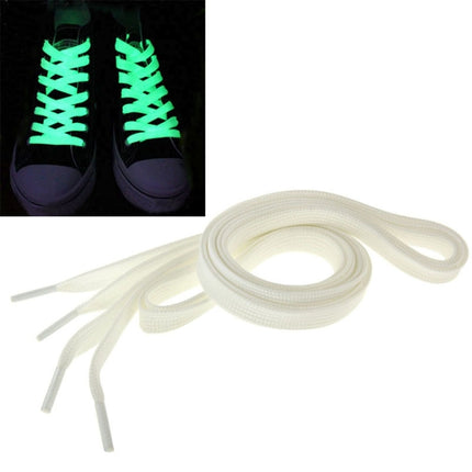 2 PCS Fashion Sports Fluorescent Color Flat Shoelaces