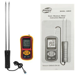 BENETECH GM640 High Quality Digital Grain Moisture Meter with LCD Display