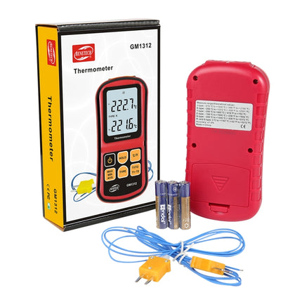 BENETECH GM1312 2.4 inch LCD Screen Thermocouple Thermometer Measure J,K,T,E,N and R Type, Measure Range: -50~300C