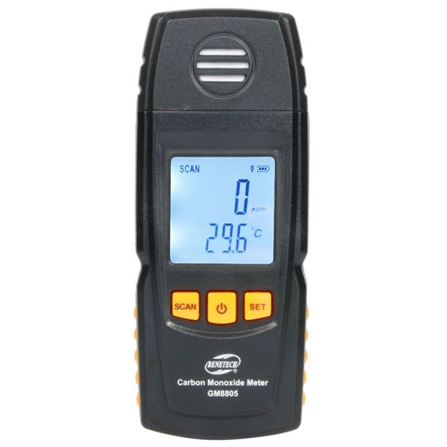 BENETECH GM8805 LCD Display Handheld Carbon Monoxide CO Monitor Detector Meter Tester, Measure Range: 0-1000ppm