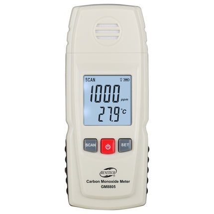 BENETECH GM8805 LCD Display Handheld Carbon Monoxide CO Monitor Detector Meter Tester, Measure Range: 0-1000ppm