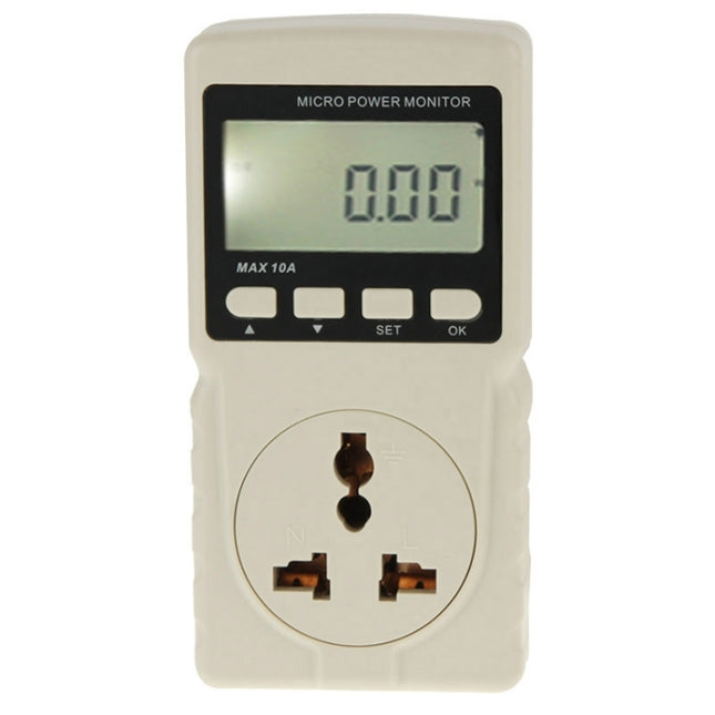 BENETECH GM86 LCD-Display MAX 10A Mikro-Leistungsmonitor Energiemessgerät, EU-Stecker