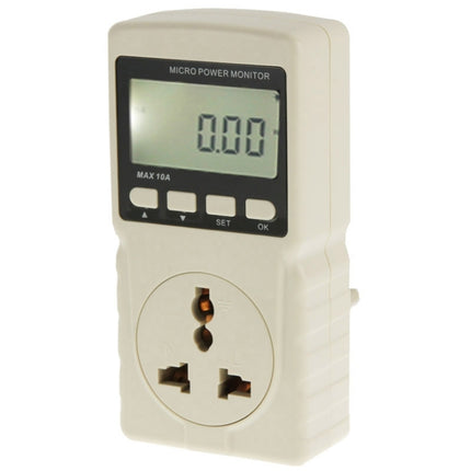 BENETECH GM86 LCD-Display MAX 10A Mikro-Leistungsmonitor Energiemessgerät, EU-Stecker