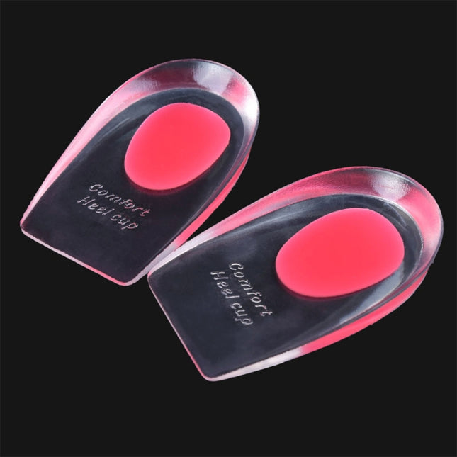 Women Silicone Gel Comfort Heel Cups Pads Half Pads, Size: S