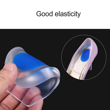 Women Silicone Gel Comfort Heel Cups Pads Half Pads, Size: S