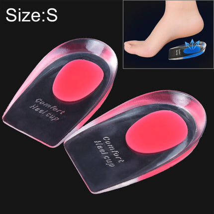 Women Silicone Gel Comfort Heel Cups Pads Half Pads, Size: S