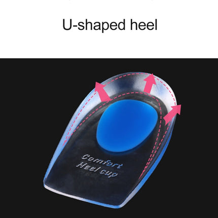 Women Silicone Gel Comfort Heel Cups Pads Half Pads, Size: S