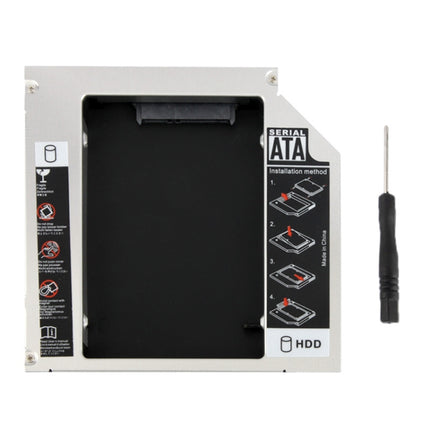 2.5 inch Universal Second HDD Caddy, SATA to SATA HDD Hard Drive Caddy, Thickness: 12.7mm