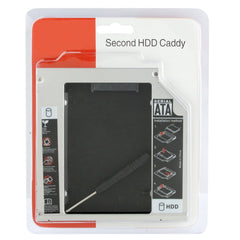 2.5 inch Universal Second HDD Caddy, SATA to SATA HDD Hard Drive Caddy, Thickness: 12.7mm, SATA to SATA