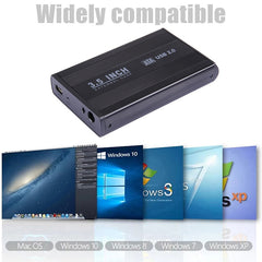 3.5 inch HDD SATA External Case, Support USB 2.0, SATA With 2.0A Power, SATA With 1.5A Power