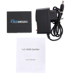 HDV-9812 Mini HD 1080P 1x2 HDMI V1.4 Splitter for HDTV / STB/ DVD / Projector / DVR, HDMI V1.4