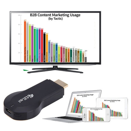 Receptor de pantalla con dongle HDMI WiFi M2 PLUS, CPU: Cortex A9 1.2GHz, compatible con Android/iOS, M2 PLUS