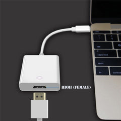 For Macbook 12 inch / Chromebook Pixel 2015, HDMI Female (White)