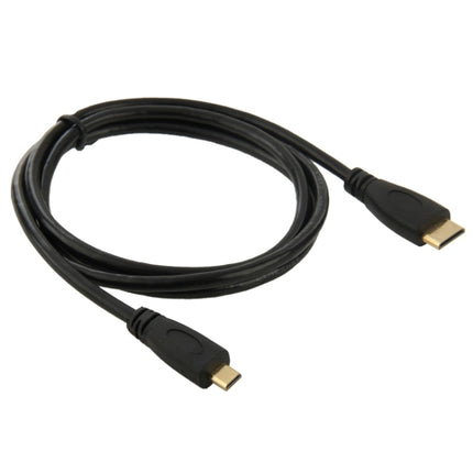 1 m Adapterkabel Mini-HDMI-Stecker auf Micro-HDMI-Stecker, Mini-HDMI-Stecker, Länge: 1 m