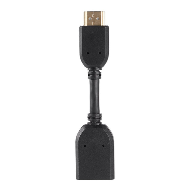 10 cm HDMI 19 Pin Stecker auf HDMI 19 Pin Buchse (AM-AF) Anschlussadapterkabel, HDMI AM auf AF