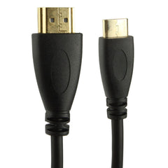 1.4 Version, Gold Plated Mini HDMI Male to HDMI Male Coiled Cable, Support 3D / Ethernet, Length: 60cm (can be extended up to 2m), Mini HDMI AM to HDMI AM