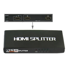 2 Ports 1080P HDMI Splitter, 1.3 Version, Support HD TV / Xbox 360 / PS3 etc