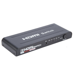 Full HD 1080P 5 Ports HDMI Switch with Remote Control & LED Indicator, With LED Indicator