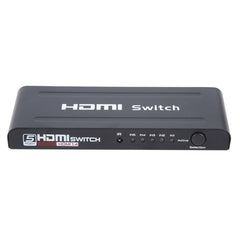 Full HD 1080P 5 Ports HDMI Switch with Remote Control & LED Indicator, With LED Indicator