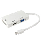 Mini DP to HDMI+VGA+DVI (White) / White