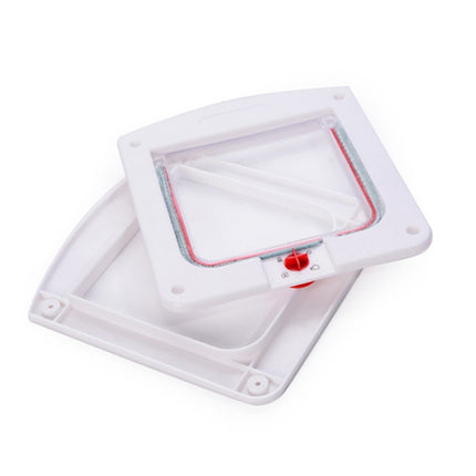 Cat / Small-scale Dog Friendly Transparent Flap, Universal 4 Way Locking