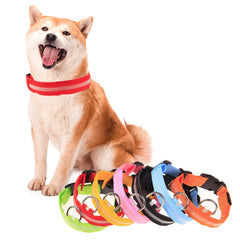 Adjustable 3-Mode LED Flashing Dog Collar, Size: S , Size: S, Size: M, Size: L, Size: XL