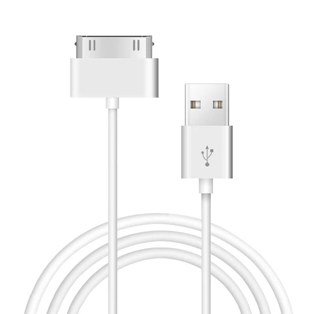Cable de carga y sincronización de datos USB de doble cara de 2 m para iPhone 4 y 4S / iPhone 3GS / 3G / iPad 3 / iPad 2 / iPad / iPod Touch, 2 m